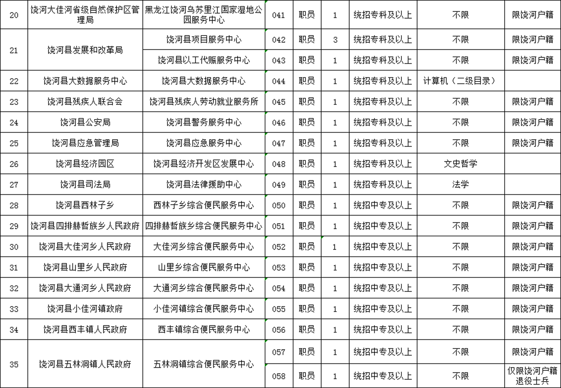 安国市数据和政务服务局招聘启事