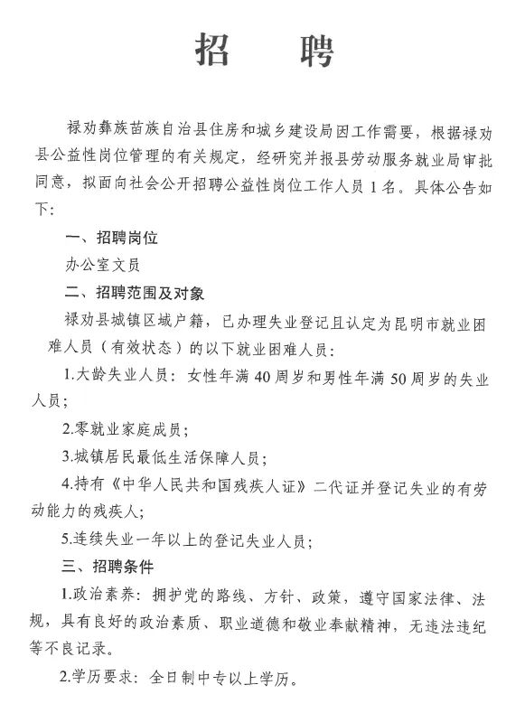 成寺村民委员会最新招聘启事